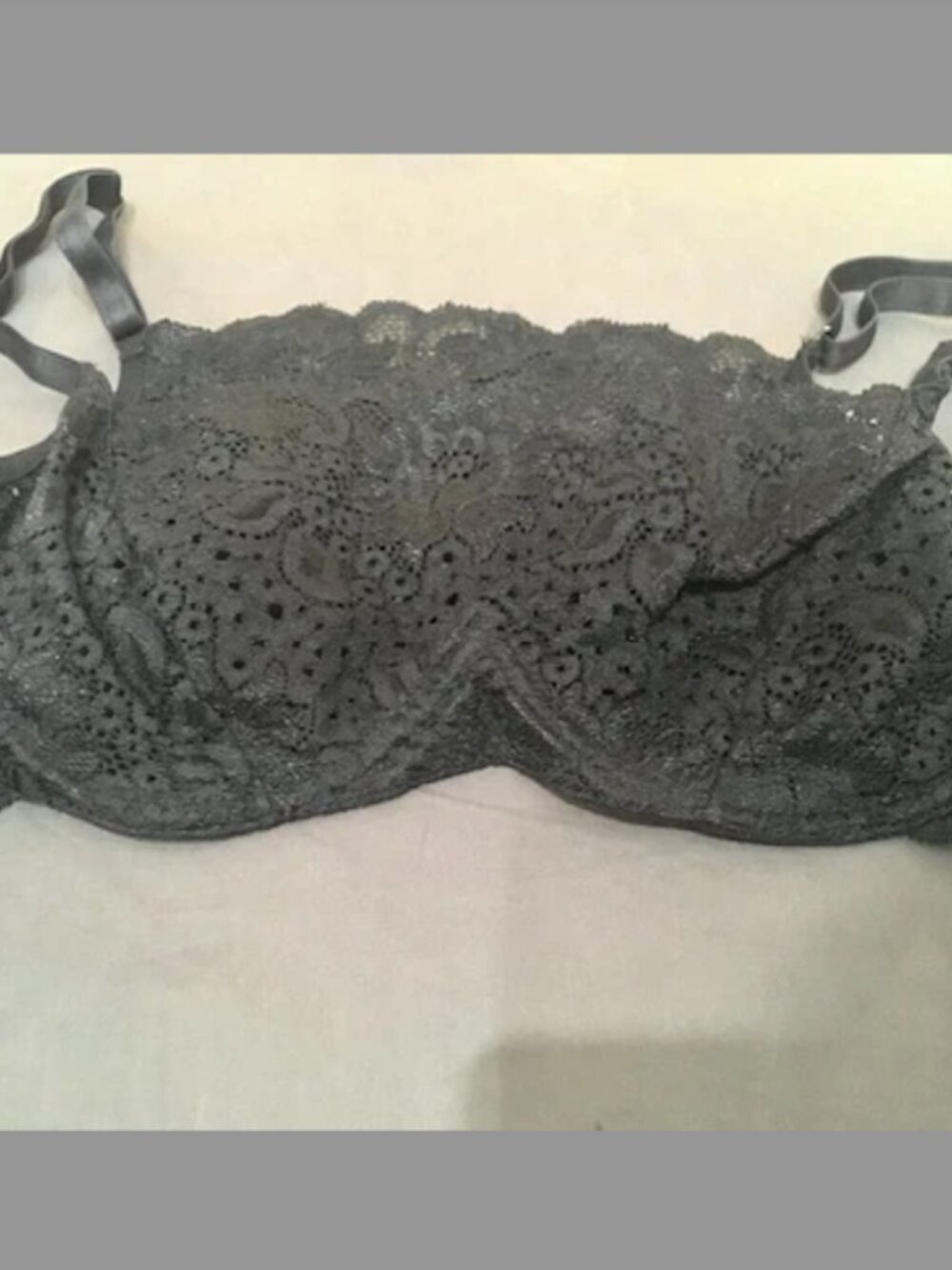 SHAPE FX Vintage Bra Bralette Cami Lace Black SZ M